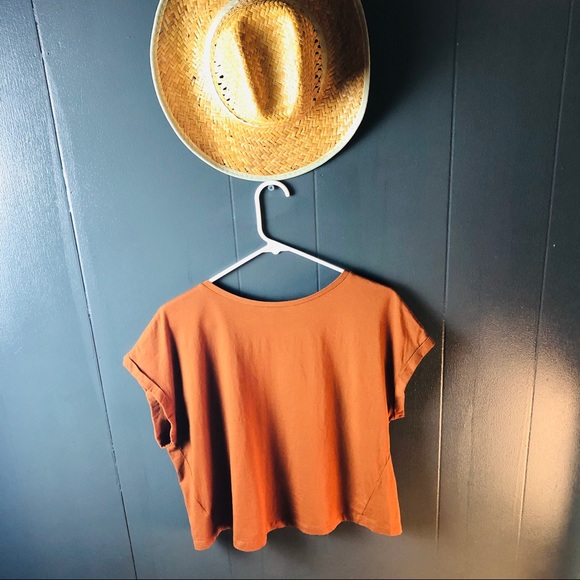 Zara Basic Cropped Tee SZ L - Picture 3 of 4